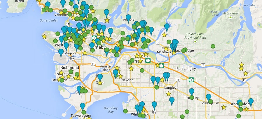 Map of our projects